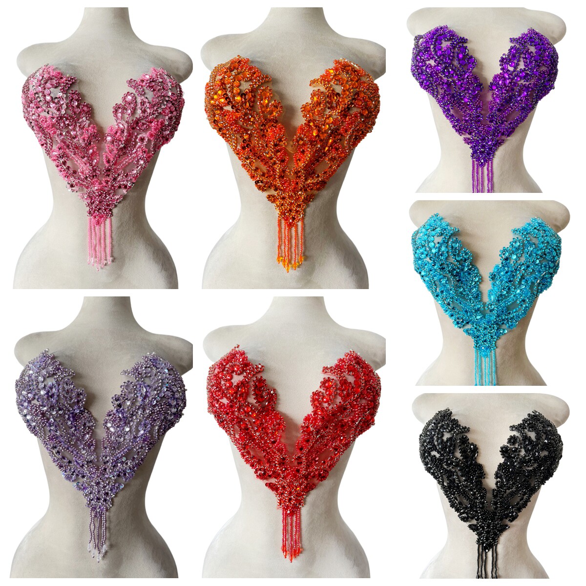 Sew On Rhinestone - تطريز يدوي بالخرز وأحجار الراين لتزيين
