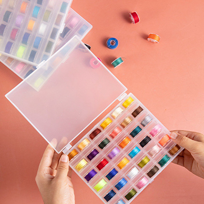 جديد【مجموعة صناديق بكرات الخيا - مراجعة Craft Embellishment Storage وسعره