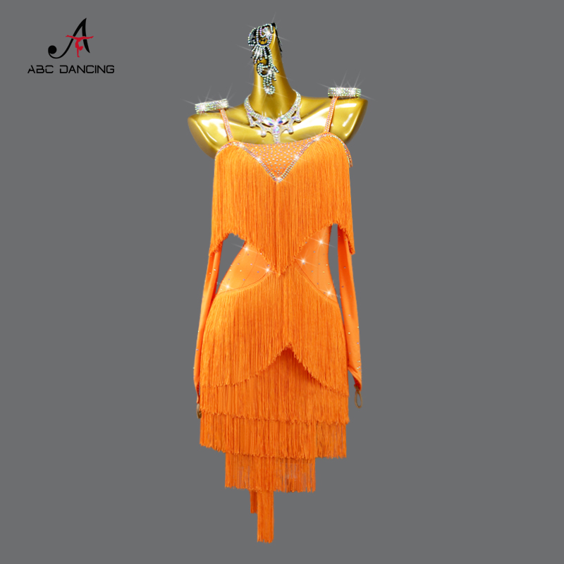 فستان رقص لاتيني جديد 2026 للس - مراجعة Tassel Fringe Trim وسعره